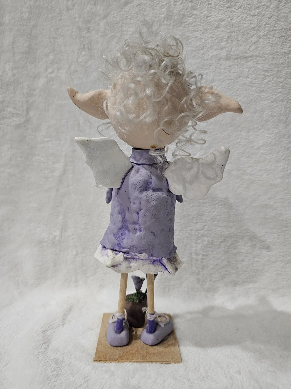 OOAK 10” Mixed-Media Clay Art Doll “Molly Goblin” by RosannasArtClay,Home Accent